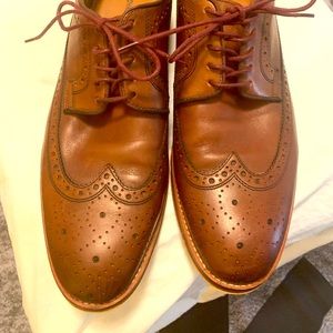 Johnston & Murphy Hughes Dark Brown Wingtip Oxfords, Size 11.5.